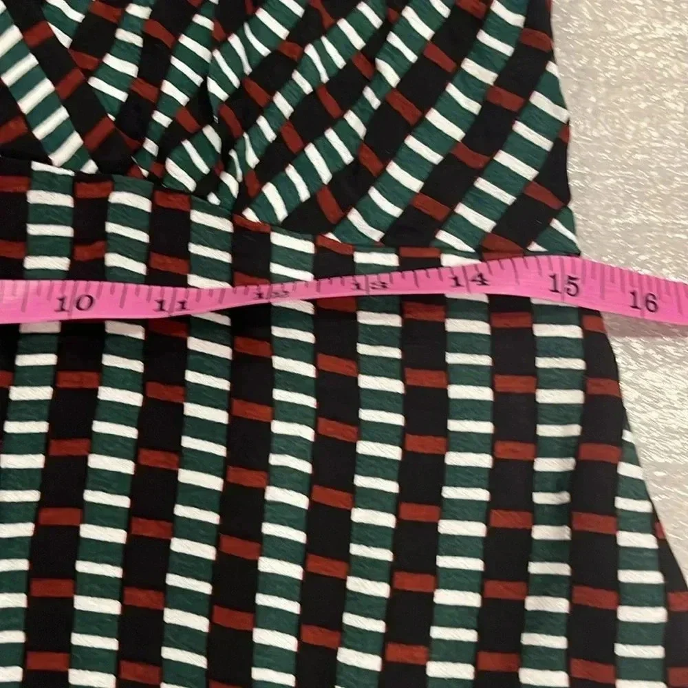 [US10]Anthropologie Maeve  Gianna Tunic V Neck Dress Geometric Print - Picture 6 of 7